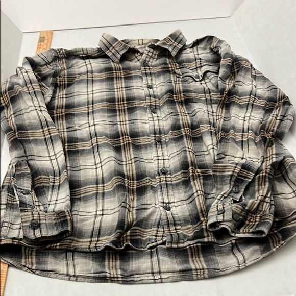 Plaid Button-Up Shirt - Picture 1 of 7